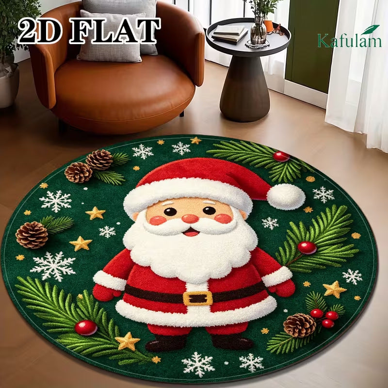 3D Weihnachtsmuster Teppich
