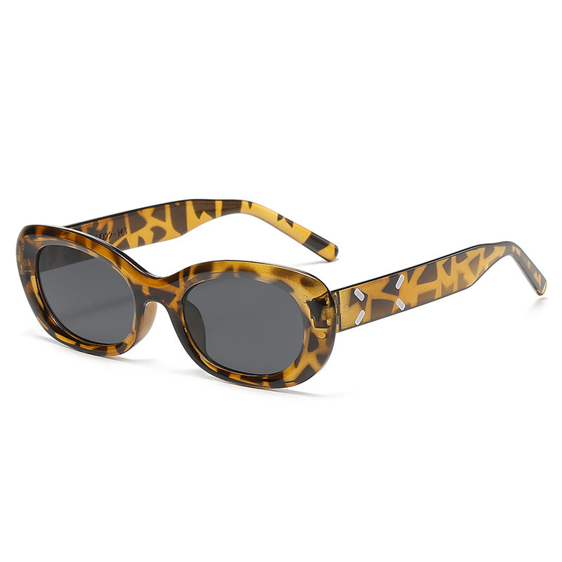 Damen Oversized-Sonnenbrille im trendigen Leopardenmuster Brehn