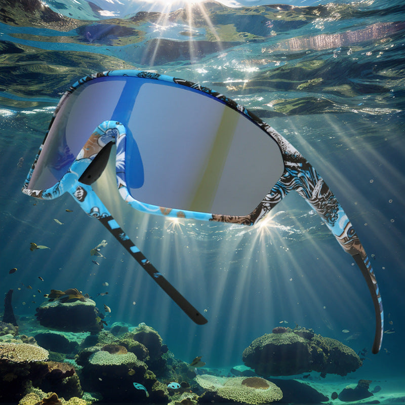 Herren Performance Sport Shield Sonnenbrille Brehn