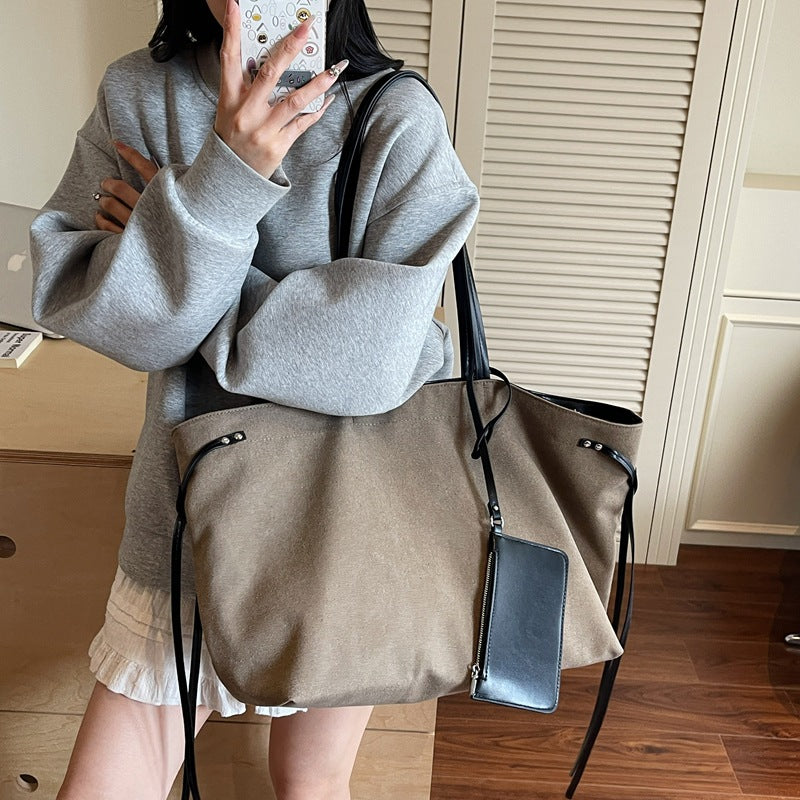 Geräumige Canvas-Shopper-Tasche Brehn