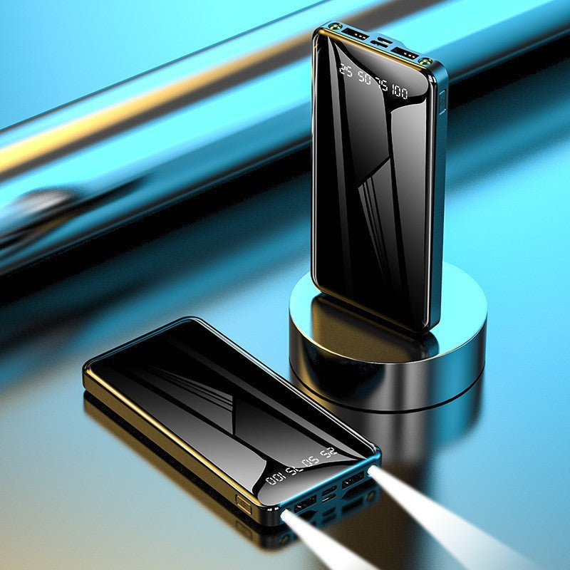 Vielseitige Powerbank mit Schnellem Ladeanschluss und Digitaler Anzeige Brehn