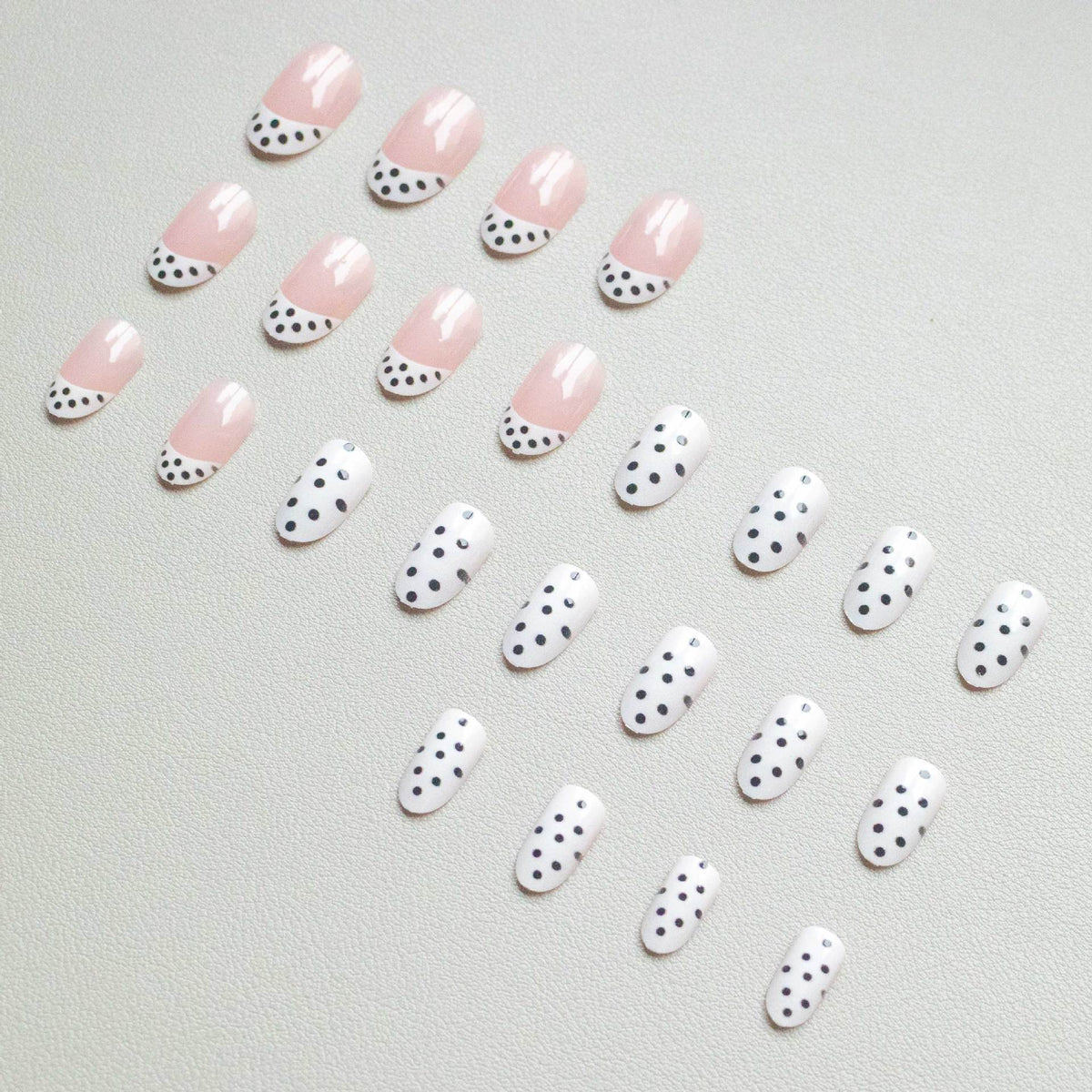 Künstlerisches Polka Dot Gel Nagelkunst Set