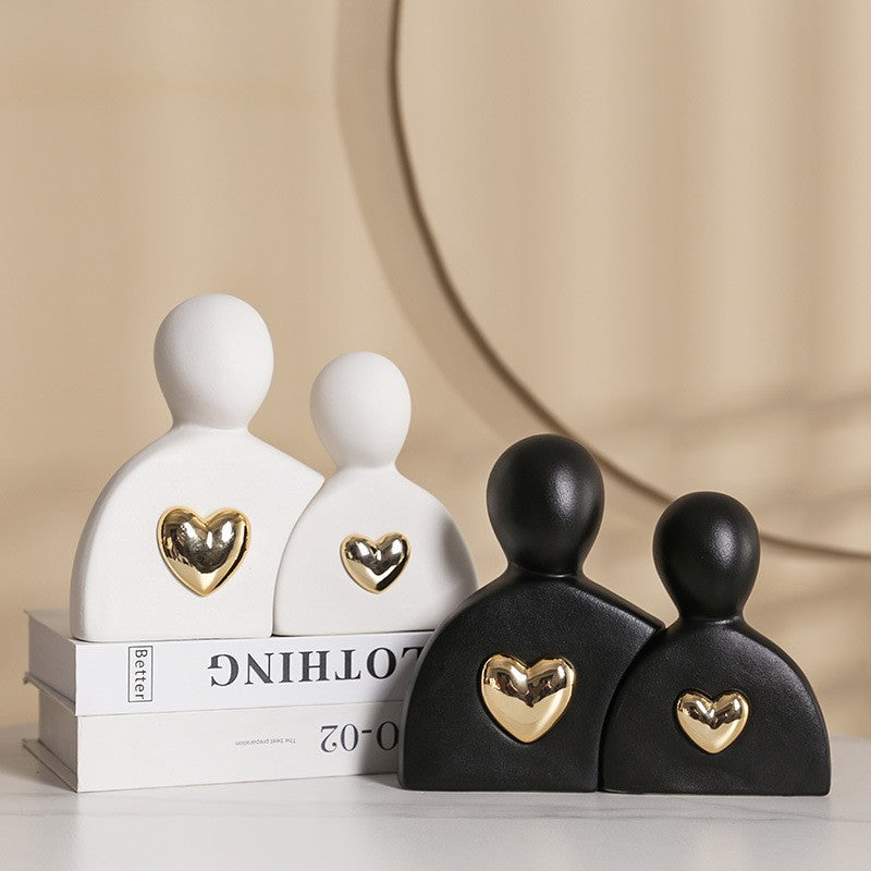 Moderne Familien-Skulptur Brehn