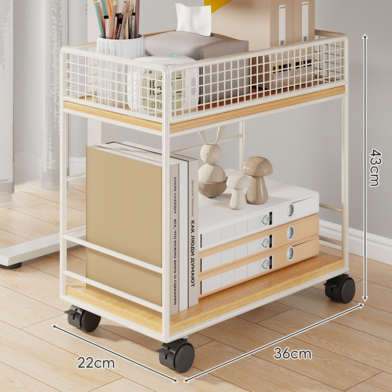 Kompakte Zwei-Schichten Metall-Mesh Schreibtisch-Organizer-Regal