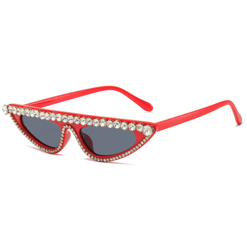 Damen Cat-Eye Sonnenbrille mit funkelndem Steinbesatz Brehn