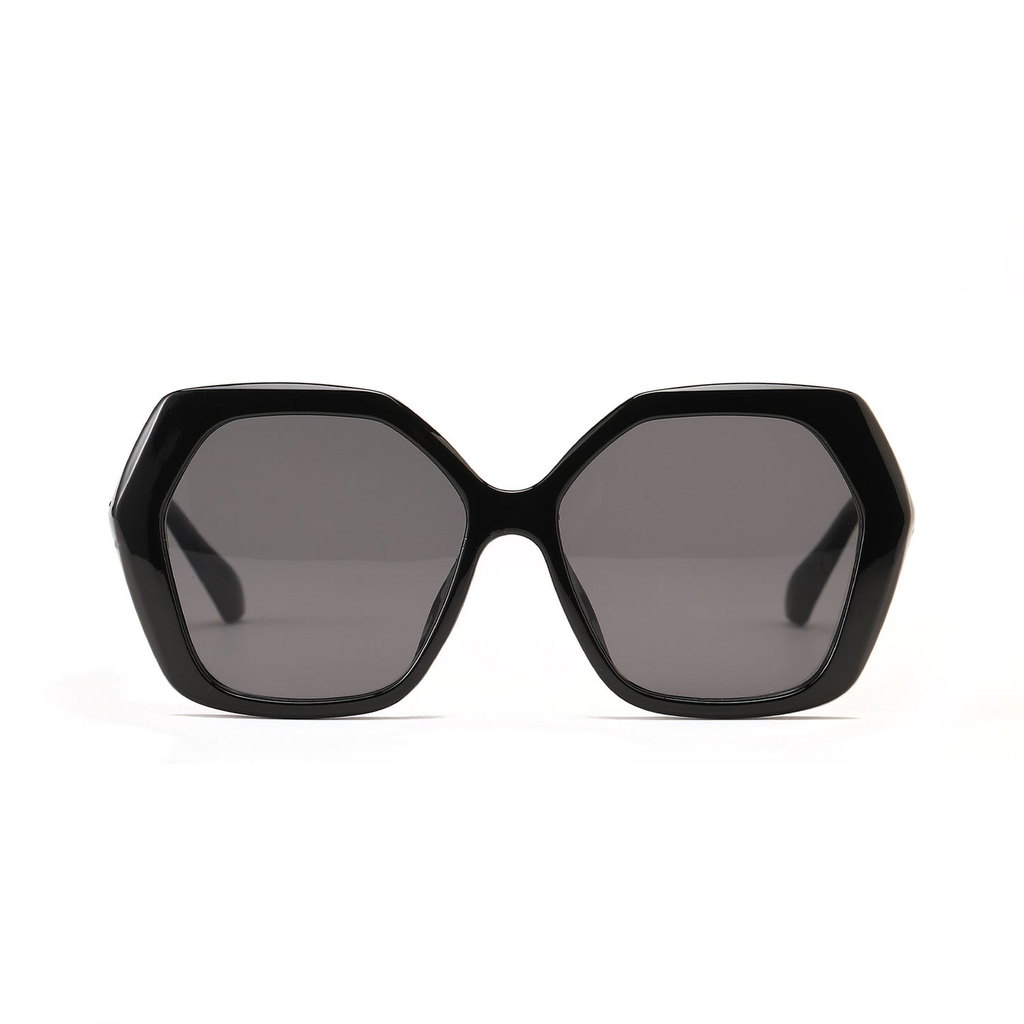 Damen geometrische Sonnenbrille mit auffälligem Design Brehn
