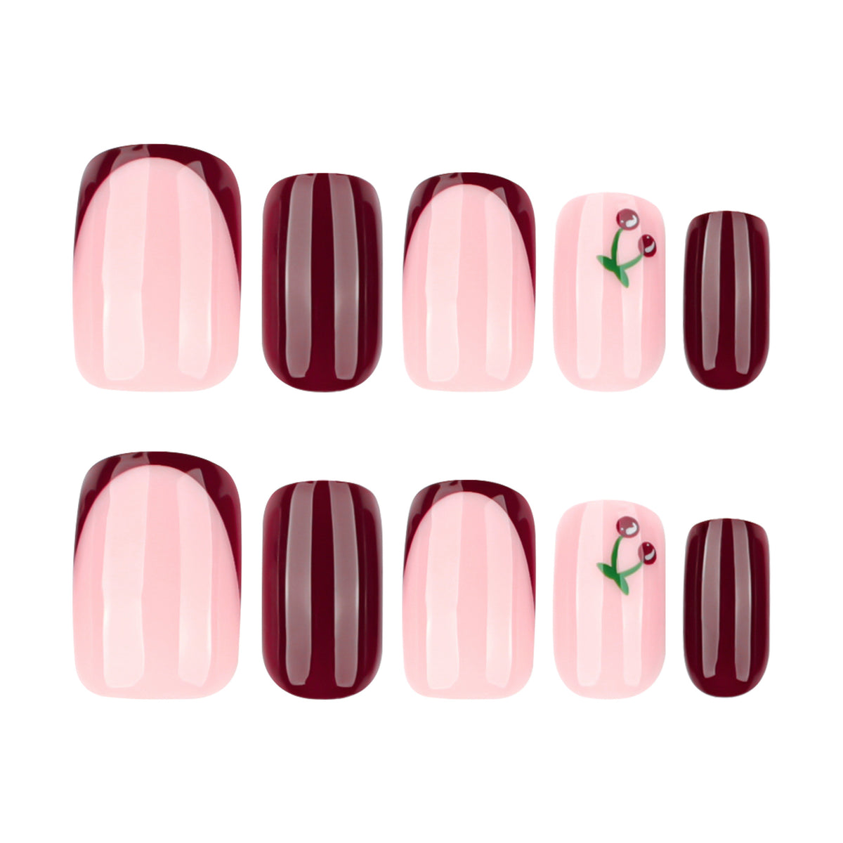 Kunstvolle Nagelverlängerungen mit elegantem Farbverlauf und filigranen Akzenten Brehn