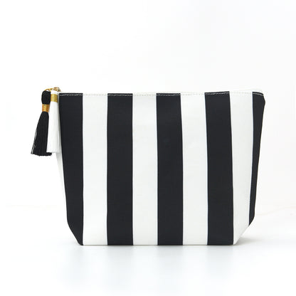 Kosmetiktasche mit Raffiniertem Streifenmuster Brehn