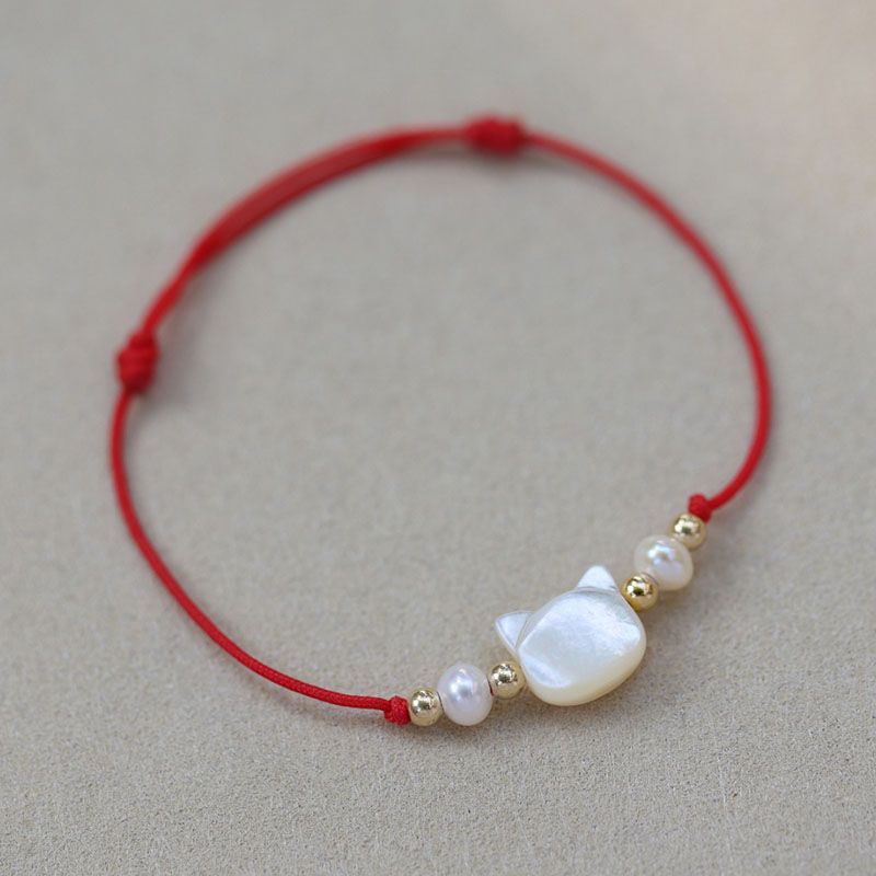 Verstellbares Katzen-Themen Charm-Armband Brehn