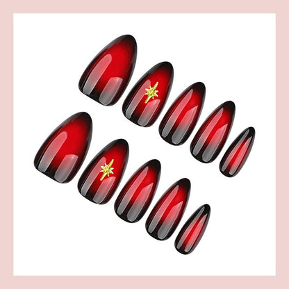 Kunstnagelset mit glamourösem Farbverlauf Brehn