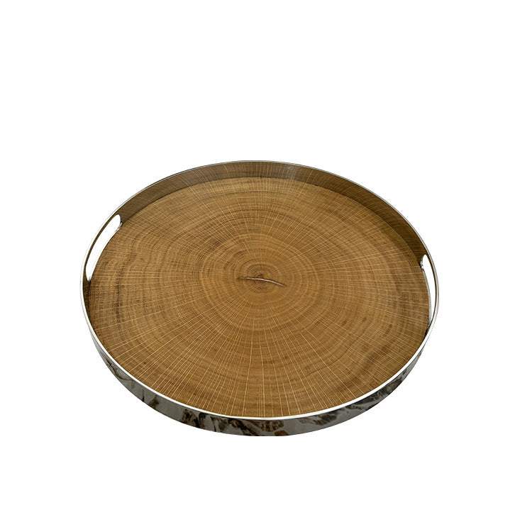 Dekoratives Holzserviertablett