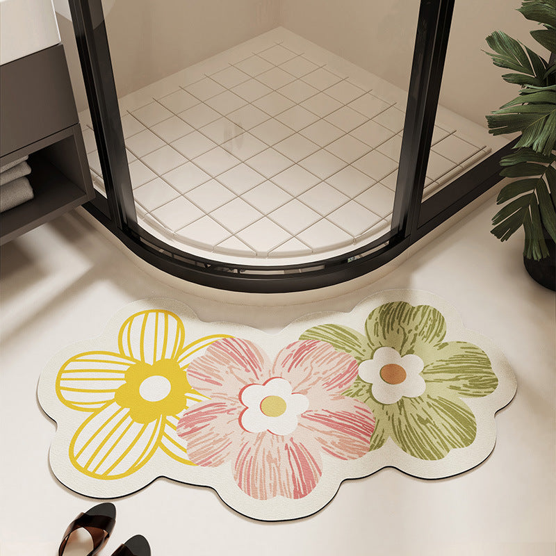 Blumenmuster-Badematte Brehn