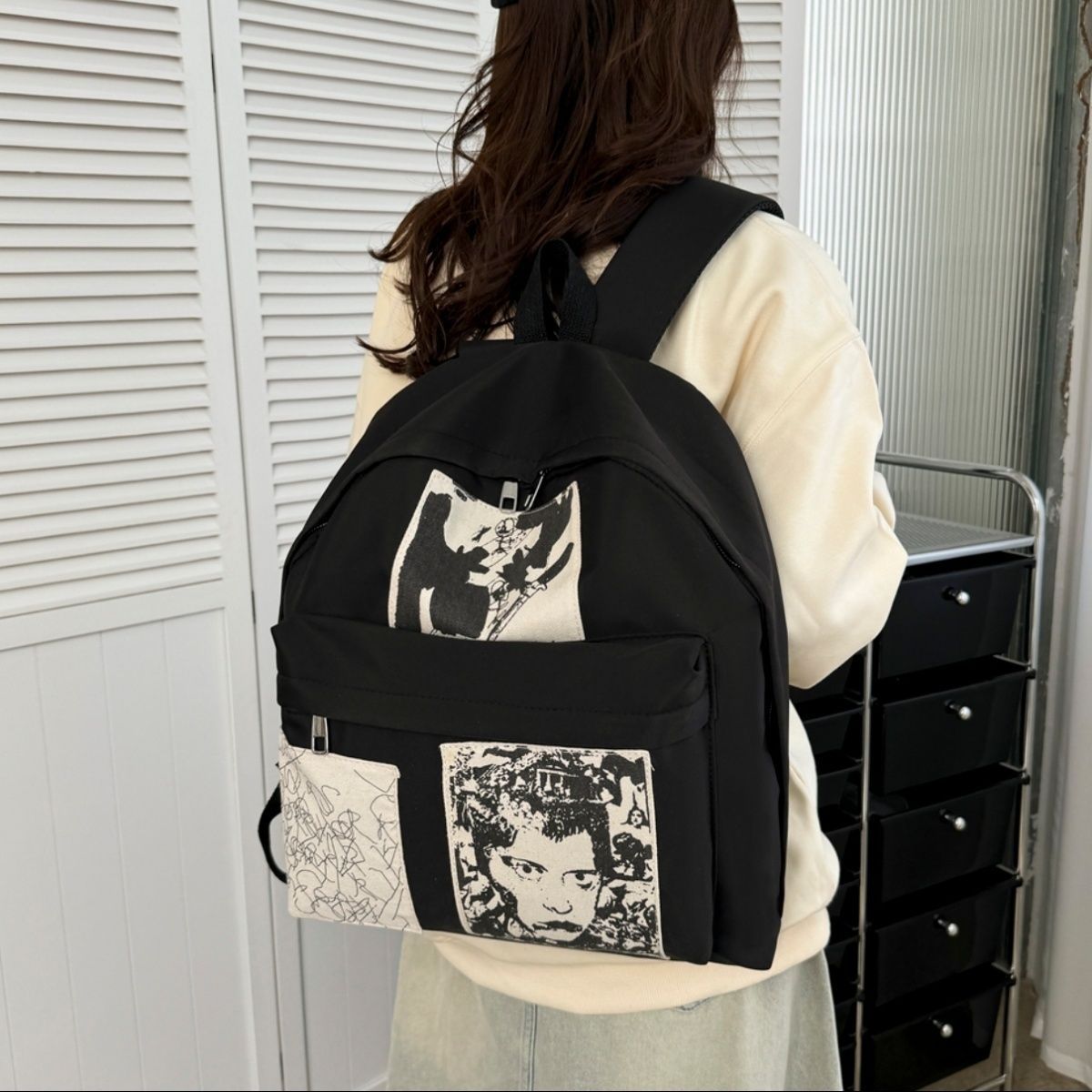 Modischer Rucksack mit Künstlerischen Prints Brehn