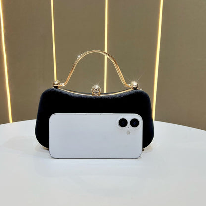 Vintage-inspirierte satin Abendhandtasche
