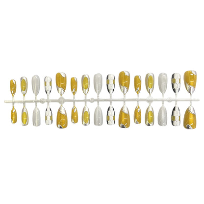 Dekoratives Gel Press-On Nail Set Brehn