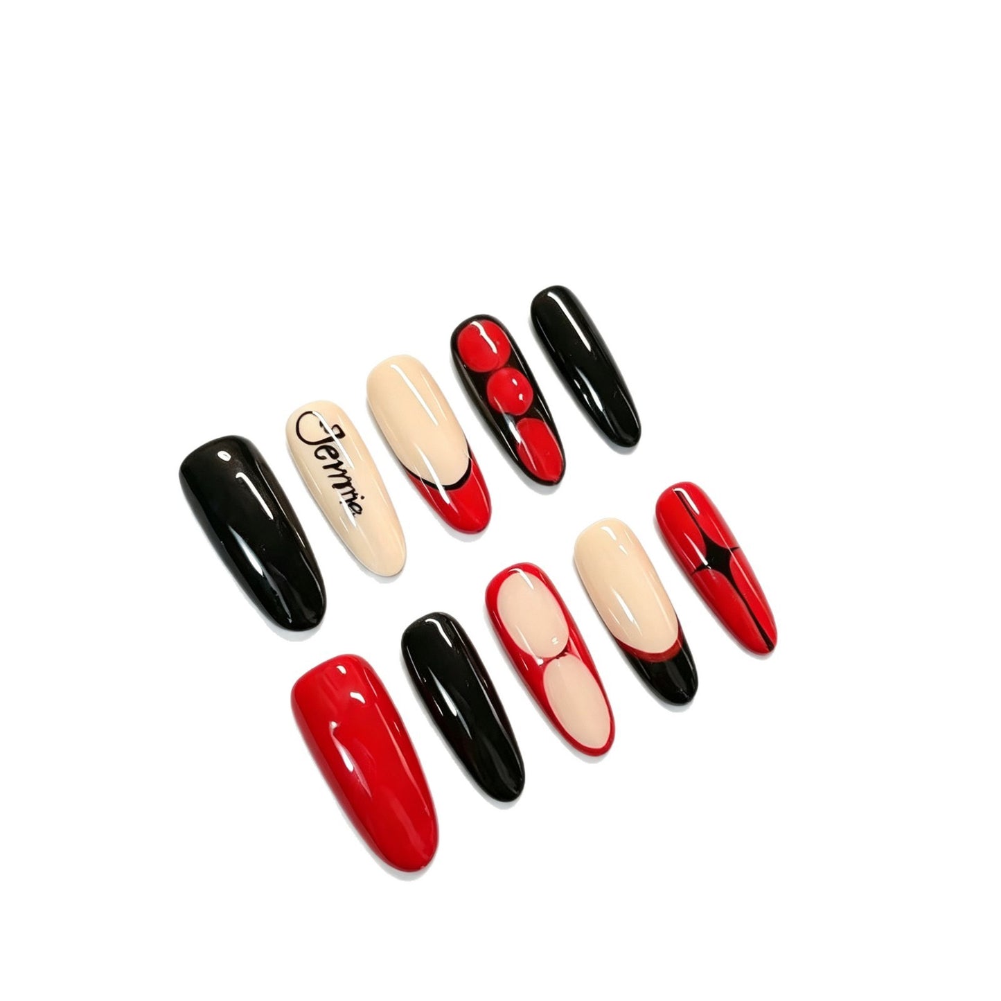 Chic Artistic Press-On Nail Set Brehn