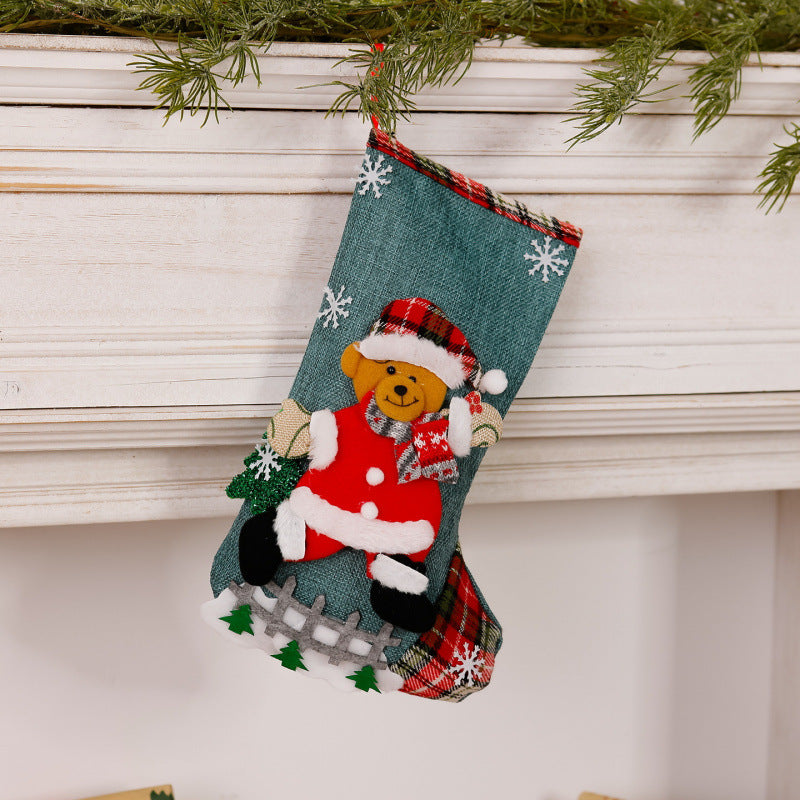 Lustiger Weihnachtsstrumpf mit Rentier-Motiv Brehn