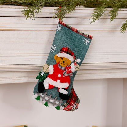 Lustiger Weihnachtsstrumpf mit Rentier-Motiv Brehn