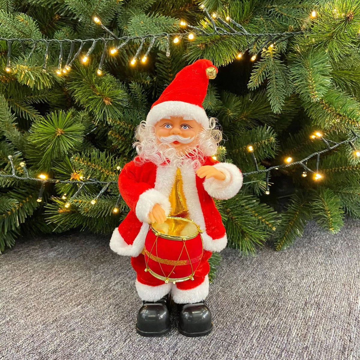 Dekorativer Weihnachtsmann mit Glöckchen Brehn