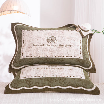 Damen Kissenbezug mit filigranem Blumenmotiv Brehn