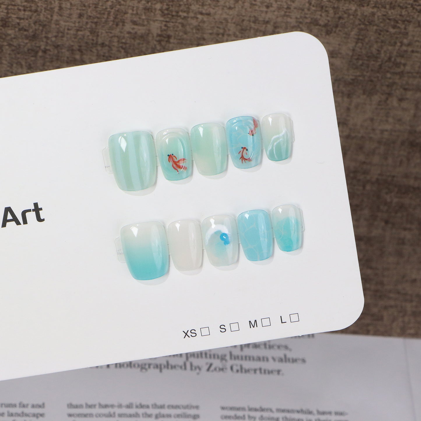 Ozean-inspiriertes Nagelkunst-Set Brehn