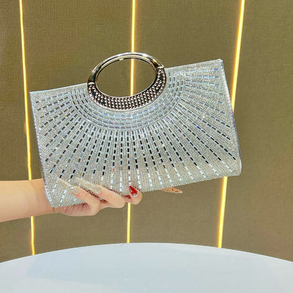 Statement Metallische Abend Clutch