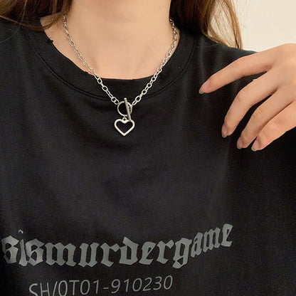 Herz Charm Anhänger Halskette Brehn