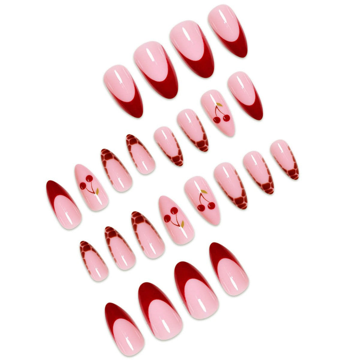 Künstlerisches Kirsch Nageldesign Extensions Brehn