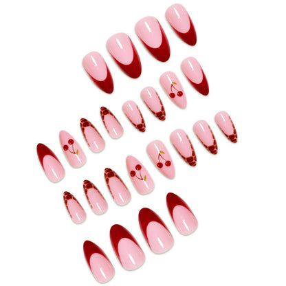 Künstlerisches Kirsch Nageldesign Extensions Brehn