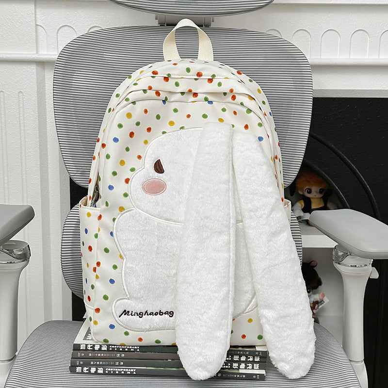 Niedlicher Hasen-Themen-Schulrucksack