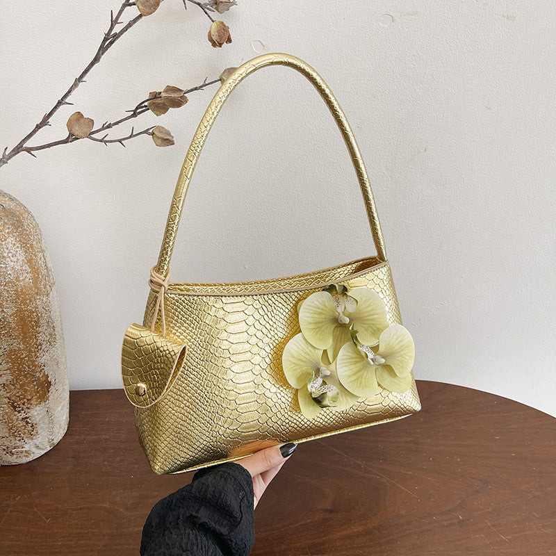 Floral Accent Handtas