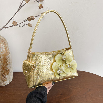 Floral Accent Handtas