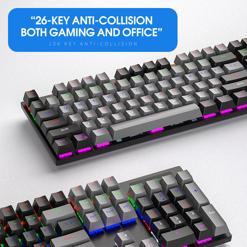 Ergonomische RGB Mechanische Gaming-Tastatur Brehn