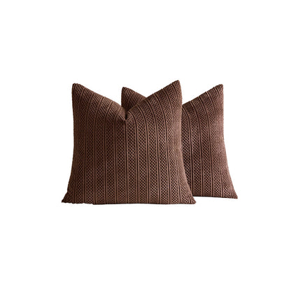 Chunky Ribbed Strick Quadrat Kissenbezüge Set