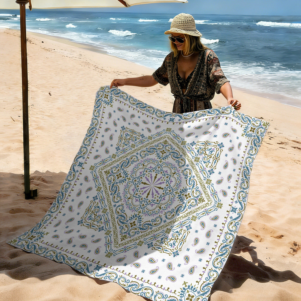 Mandala Design Strandmatte Brehn