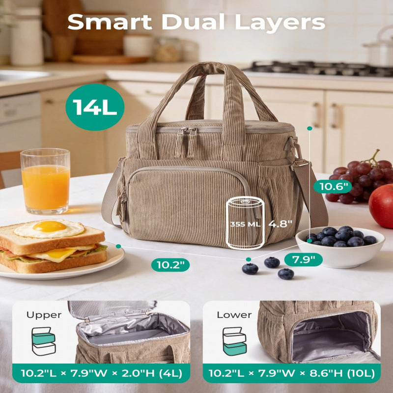Isolierte Multi-Funktions-Lunch-Tasche Brehn