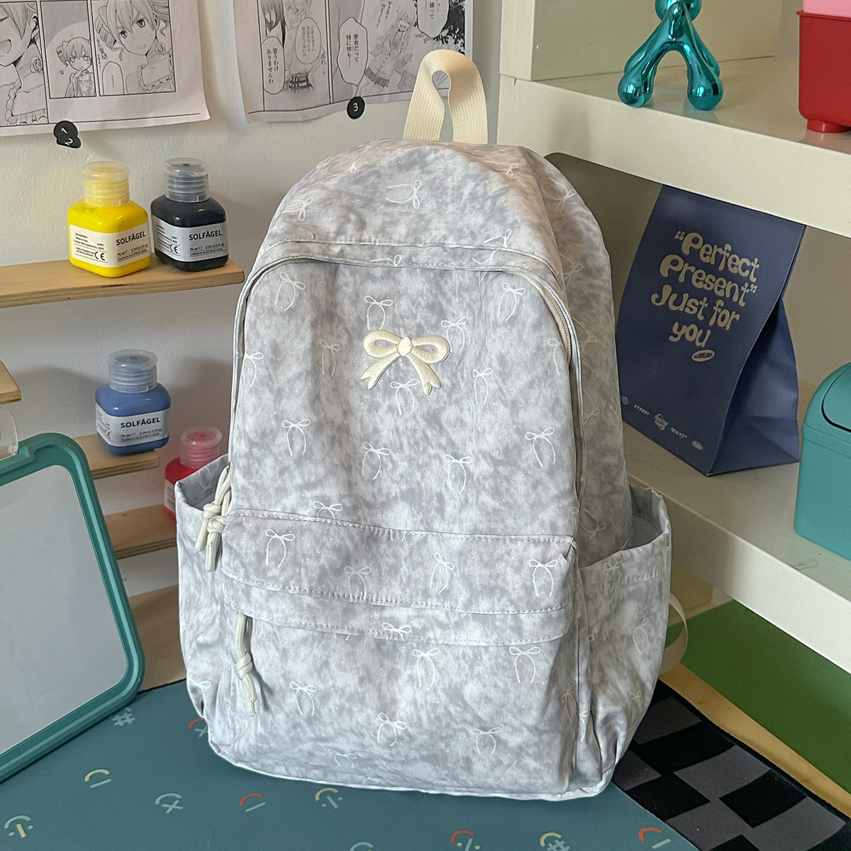 Verspielt gestickter Rucksack Brehn