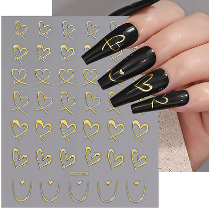 Floral Decorative Nail Art Aufkleber