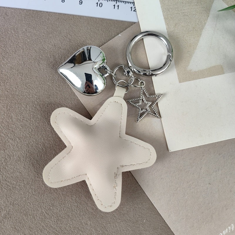 Schlüsselanhänger mit Stern- und Herzdesign Brehn