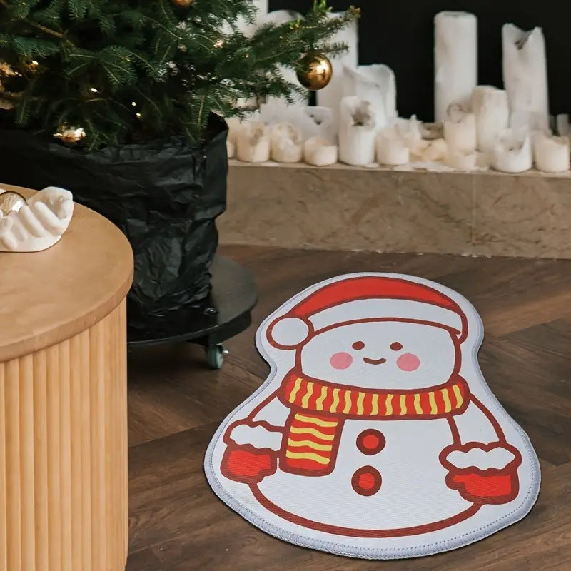 Weihnachtsbaumförmiger Teppich