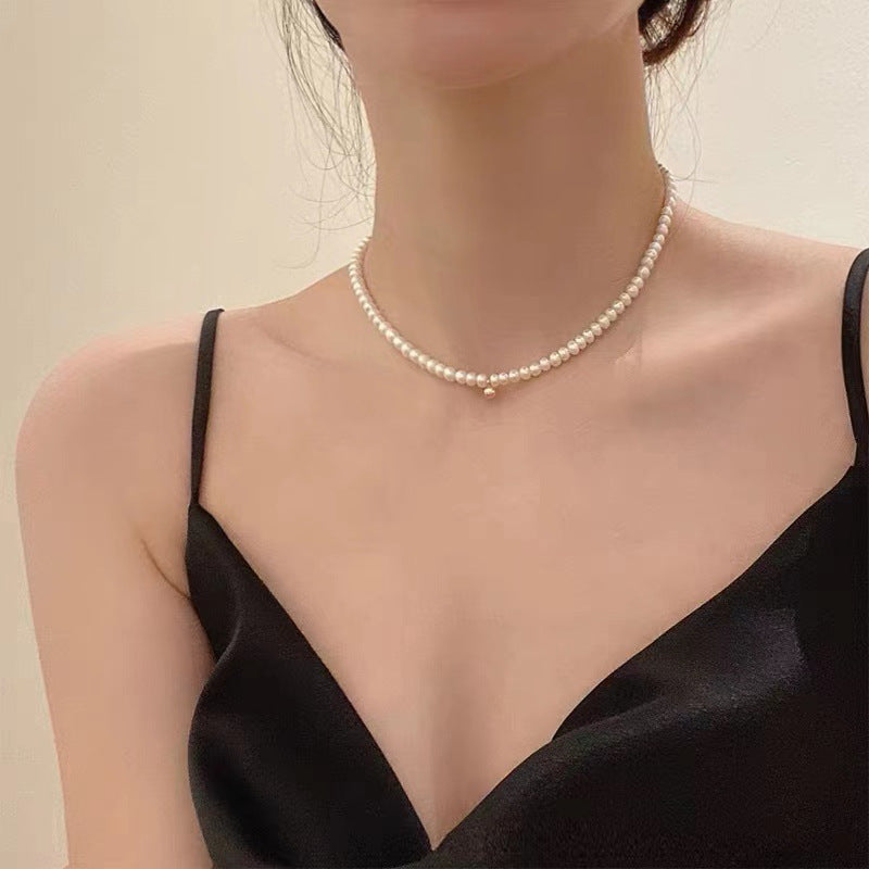 Elegante Perlenbesetzte Choker-Halskette Brehn