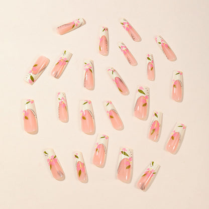 Florale Effekt Nagelkunst Extensions Brehn
