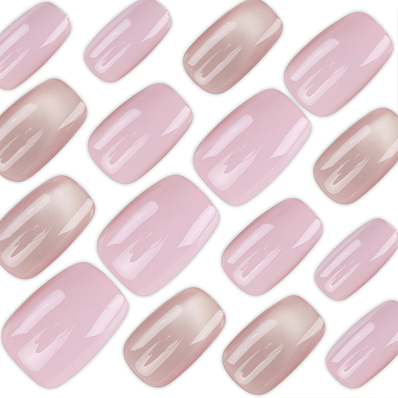 Premium Glänzende Natürliche Press-On Nagel Set Brehn
