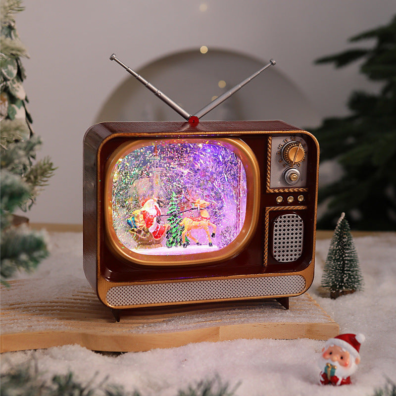 Nostalgisches Weihnachtsfernseher-Dekor Brehn