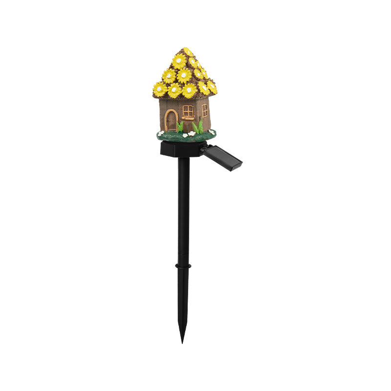 Verspielt Solar-betriebene LED Fee Haus Garten Stecker Brehn