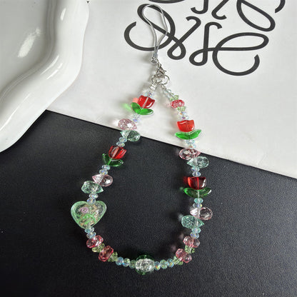 Blumen Bead Handykette Brehn