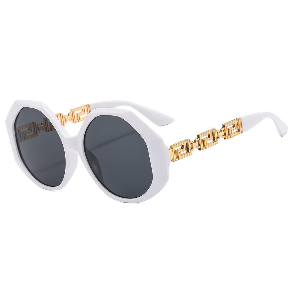 Damen oversized Sonnenbrille mit auffälligem octagonalen Design Brehn