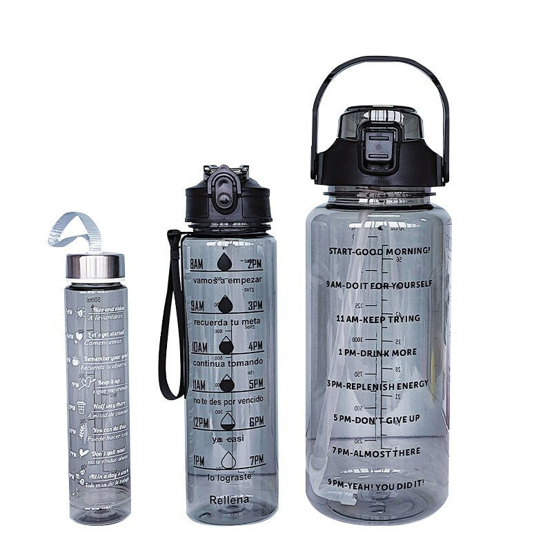 Damen Wasserflasche mit Motivationsdruck Brehn