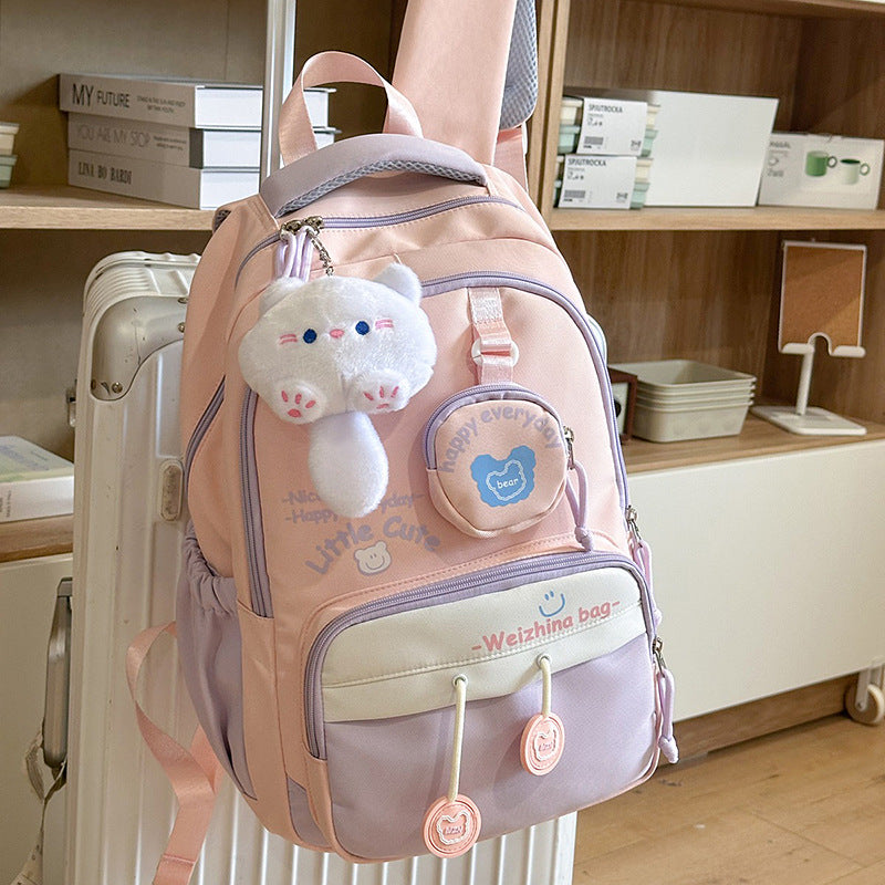 Süßer Plüsch Begleiter Schul Rucksack