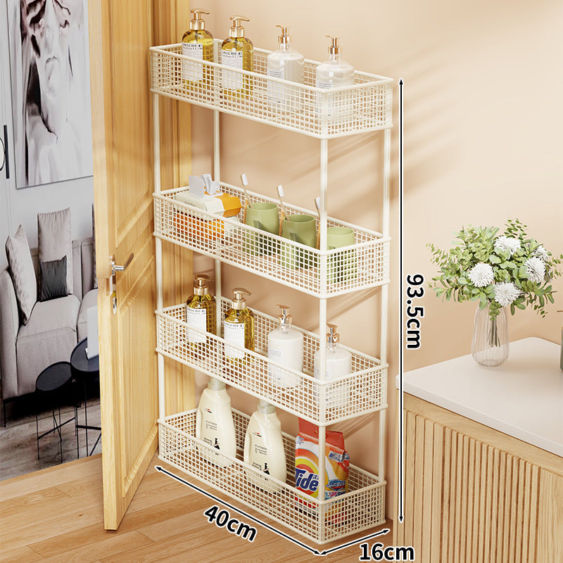 Slim Narrow Pull-Out Mesh Storage Organizer für Schrank und Türspalt